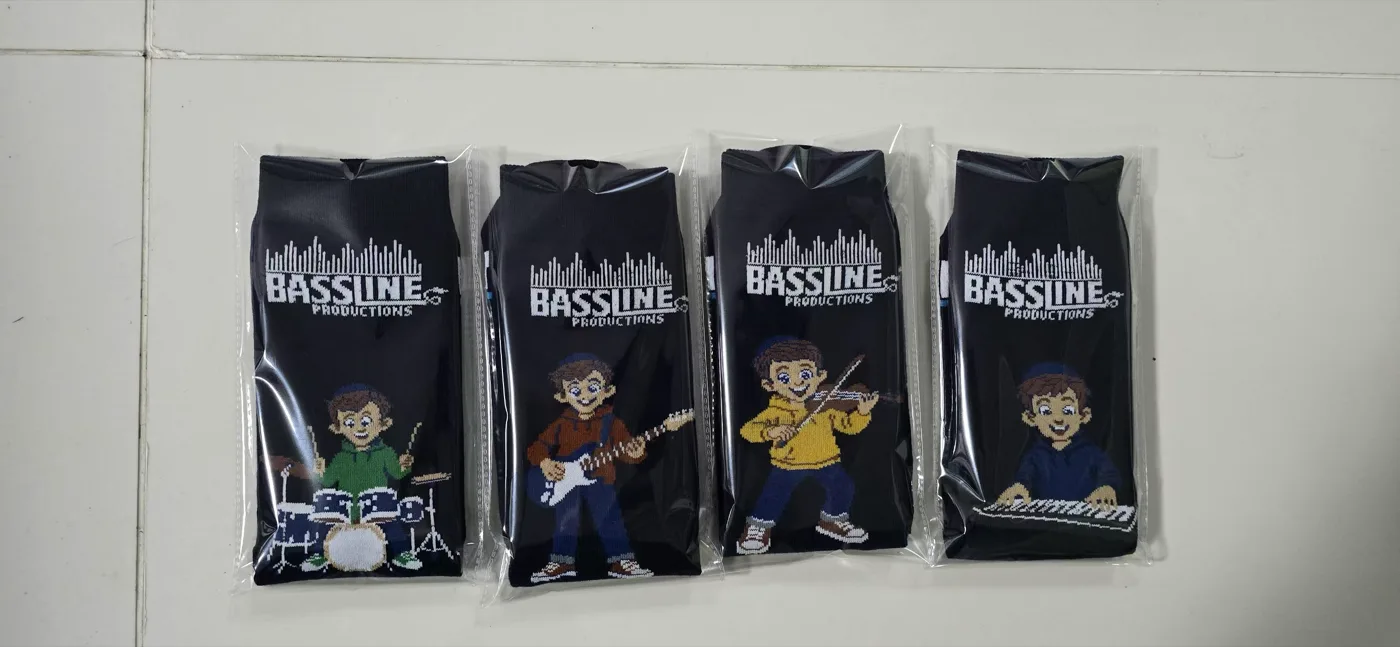 Approved final jacquard sock sample