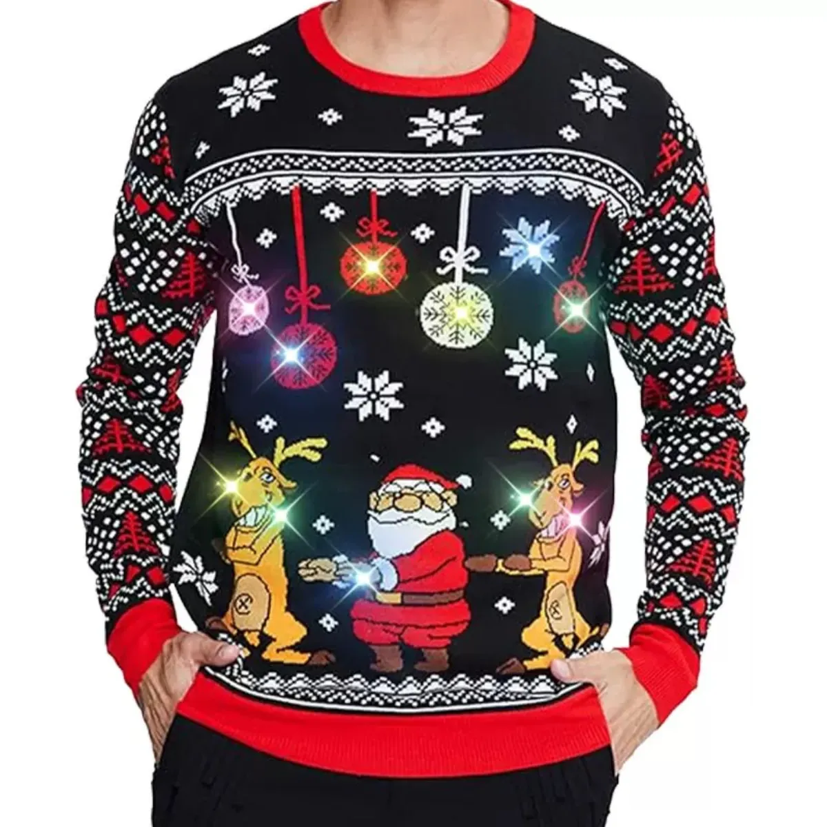 LED light-up Christmas sweater style 3