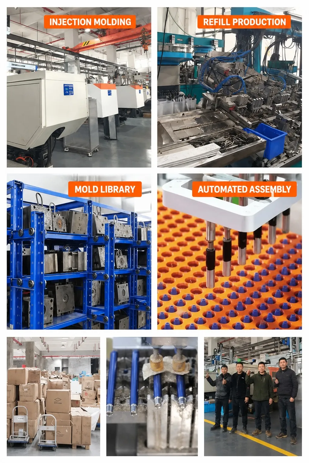 Automated sunglasses production line