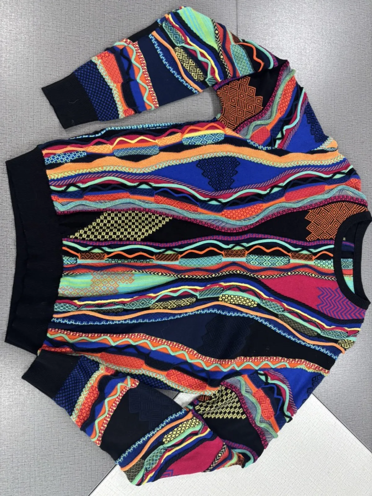 Raised-Texture Knit Sweaters design 6